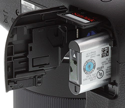 Sony HX300 Review -- Battery & SD Card
