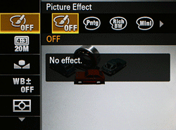 Sony HX300 Review -- Menus