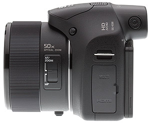 Sony HX300 Review -- Left view