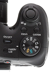 Sony HX300 Review -- Top deck controls