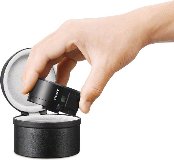 Sony QX10 review -- Soft case