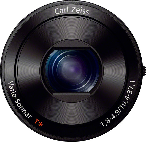 Sony QX100 review -- Front view