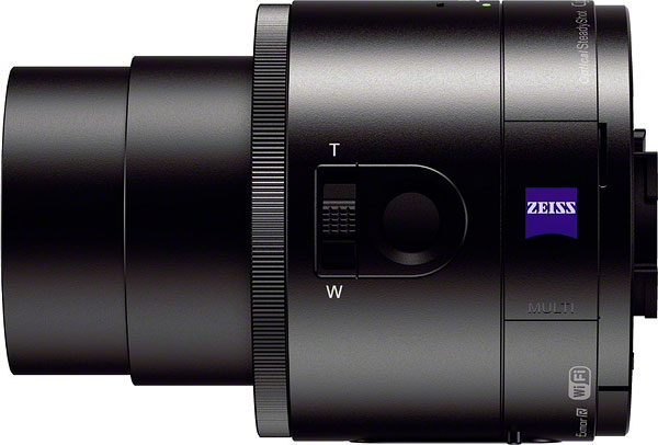 Sony QX100 review -- Left view