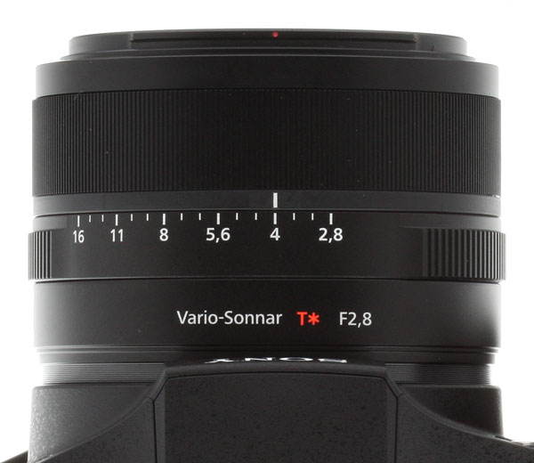 Sony RX10 -- Lens from above