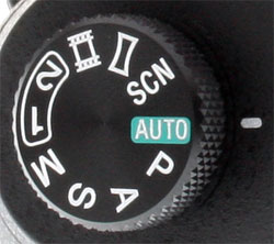 Sony RX10 Review -- Mode dial