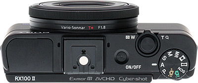 Sony RX100 II review -- top view