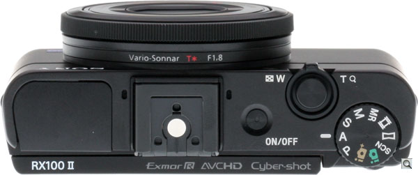 Sony RX100 II review -- top view