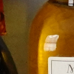 100% crop from Sony RX100 VII test image taken at ISO 1600