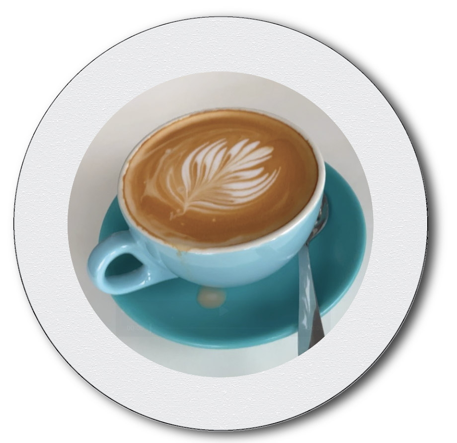 A round photograph simulating what a new film format might look like