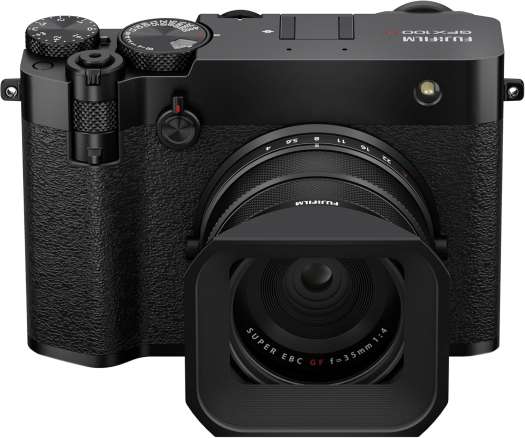 Fujifilm GFX 100rf camera's front side
