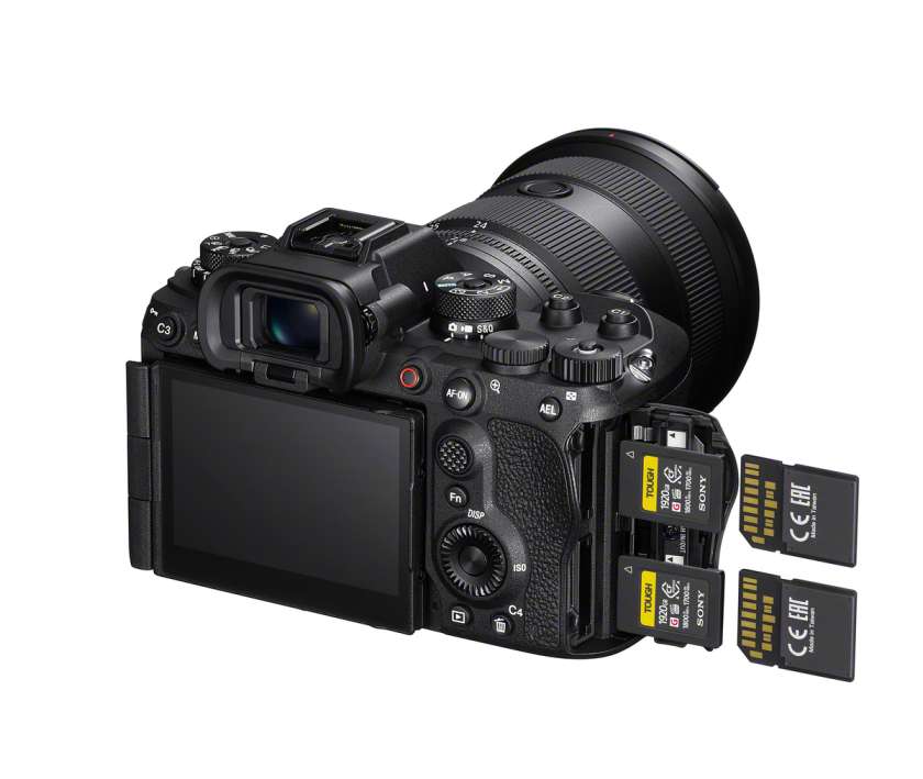 CFexpress Type A memory cards in a Sony camera