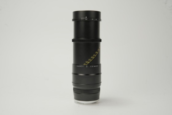 Product image for the new, affordable Mitakon 55mm f/2.8 lens
