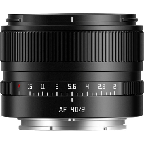 Close-up product image for the AF 40mm f/2, a full-frame prime lens