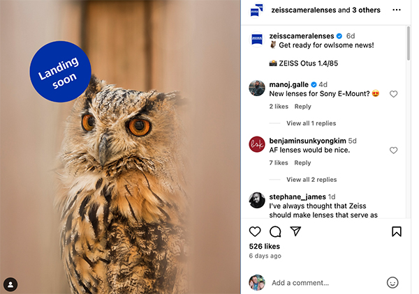 This is an image of a light brown owl and a label that reads 