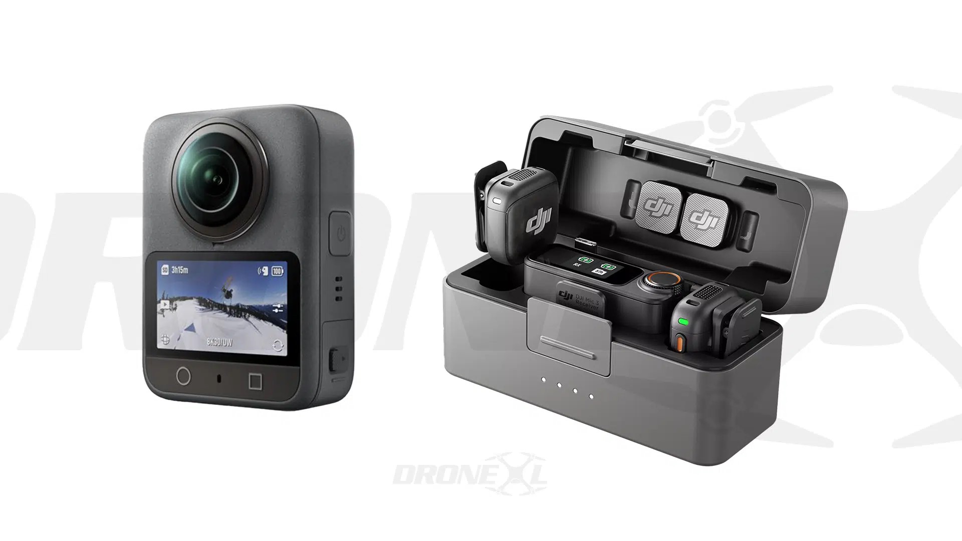 Leaked Image of the DJI Osmo 360 and Mic 3 from Drone XL.