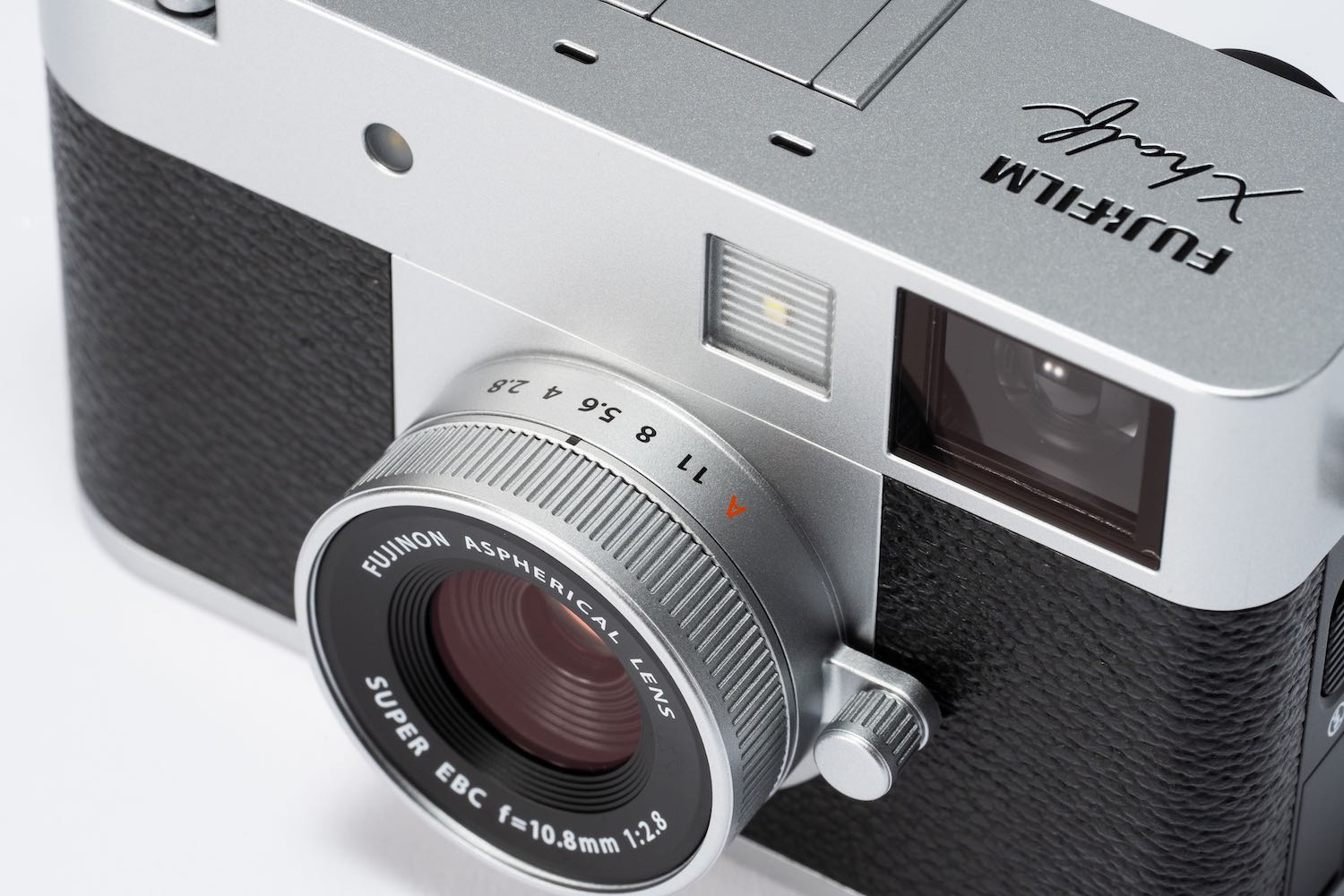 Fujifilm X half on white background.