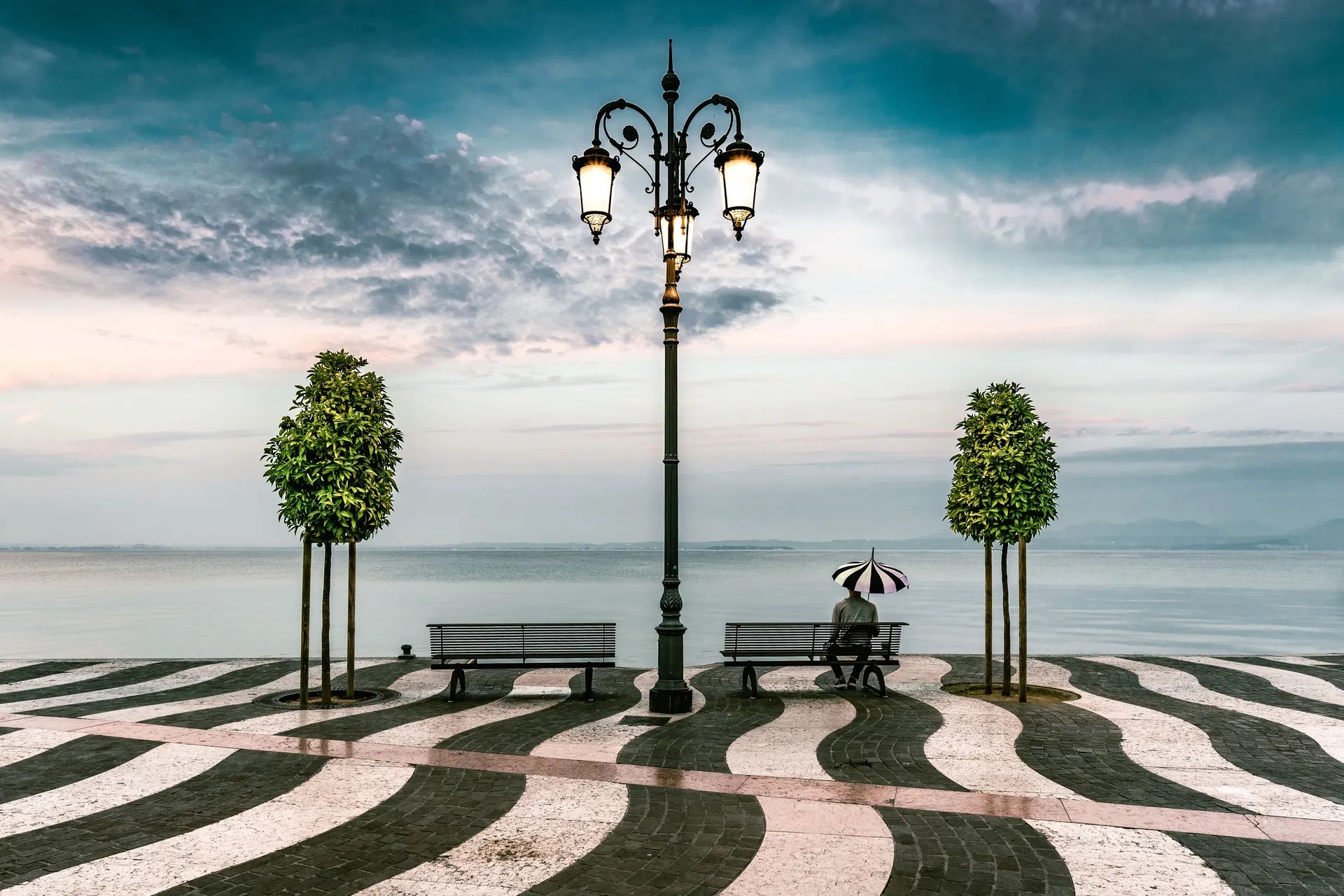 Lazise Early Morning by GÃ¼nter Kleber 