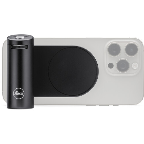 Leica Lux Grip front view on white background.