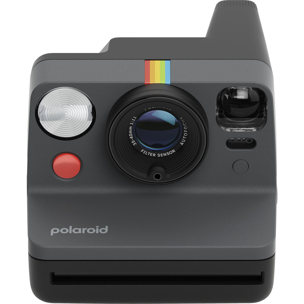 Polaroid Now+ on white background. 