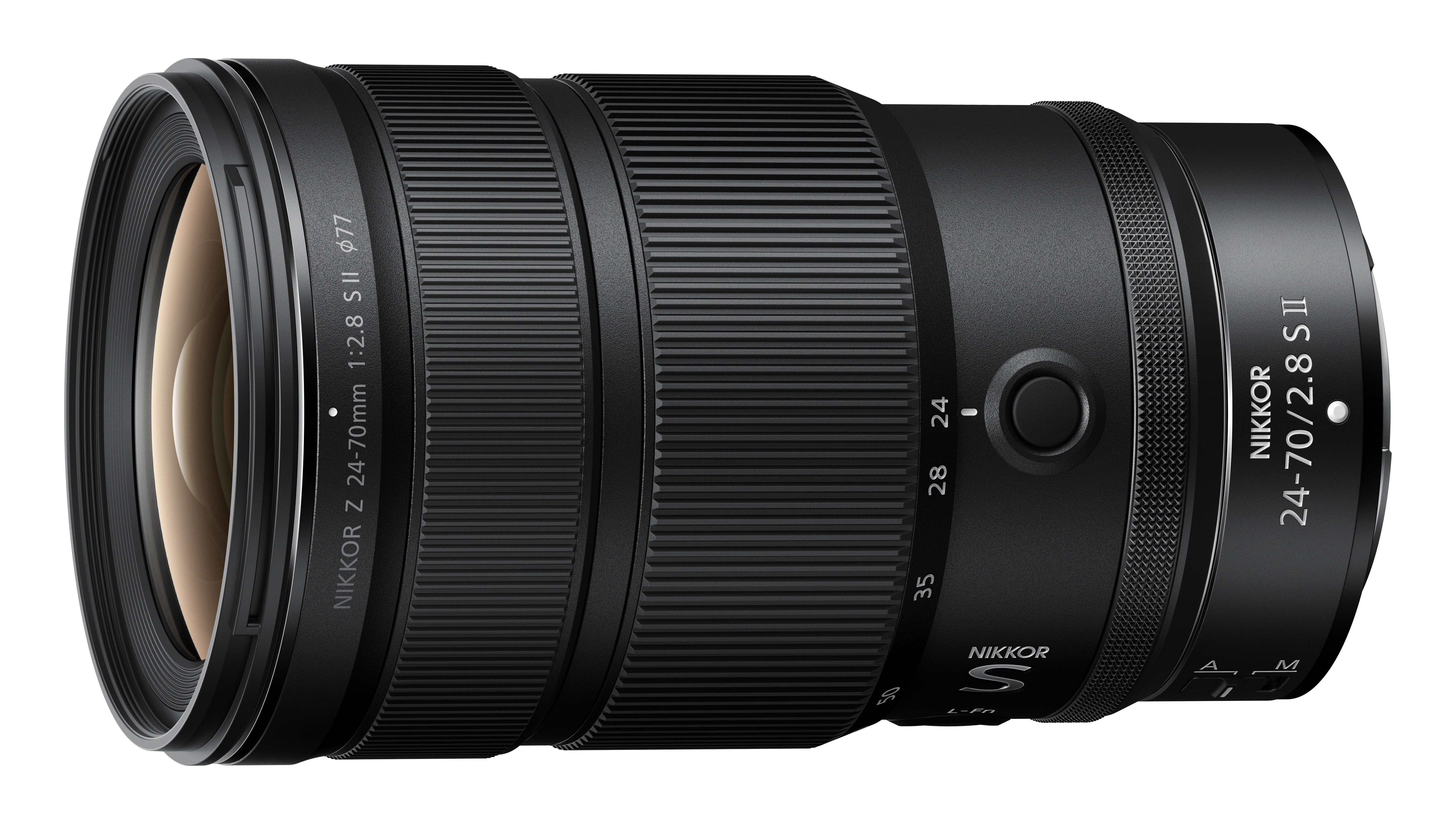Nikkor Z 24-70mm F/2.8 S II on white. 