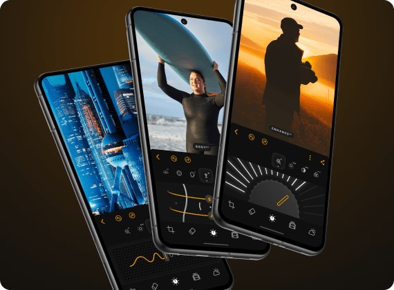 Luminar on Android smartphones.