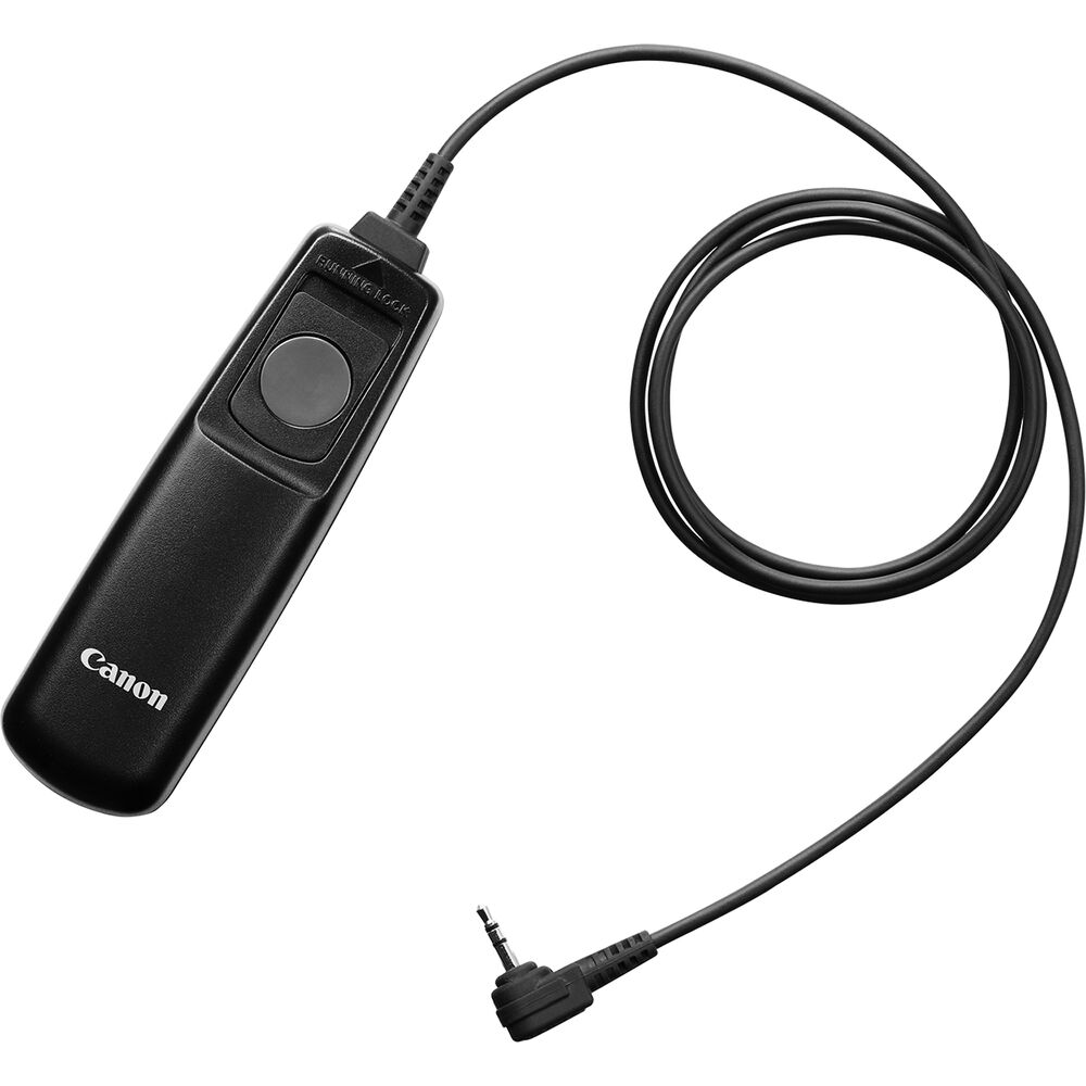 Canon RS-80E3 remote shutter on white. 