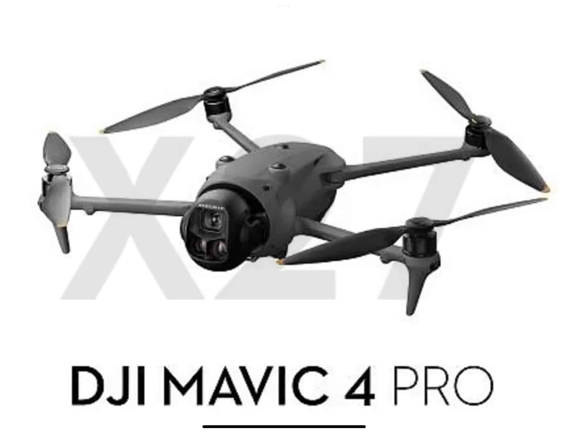 DJI Mavic 4 Pro leaked image on white background.