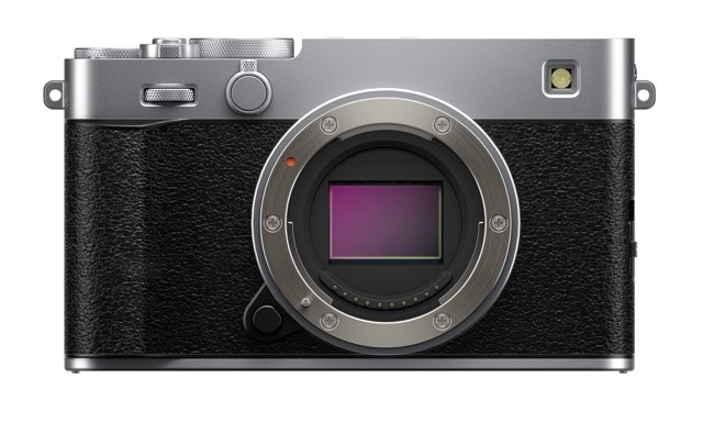 Fujifilm X-E5 on white. 