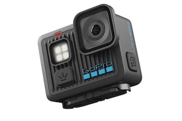 GoPro Lit Hero on white background. 