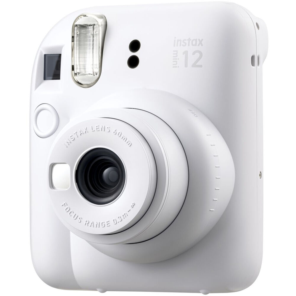 Fujifilm Instax Mini 12 on white background. 