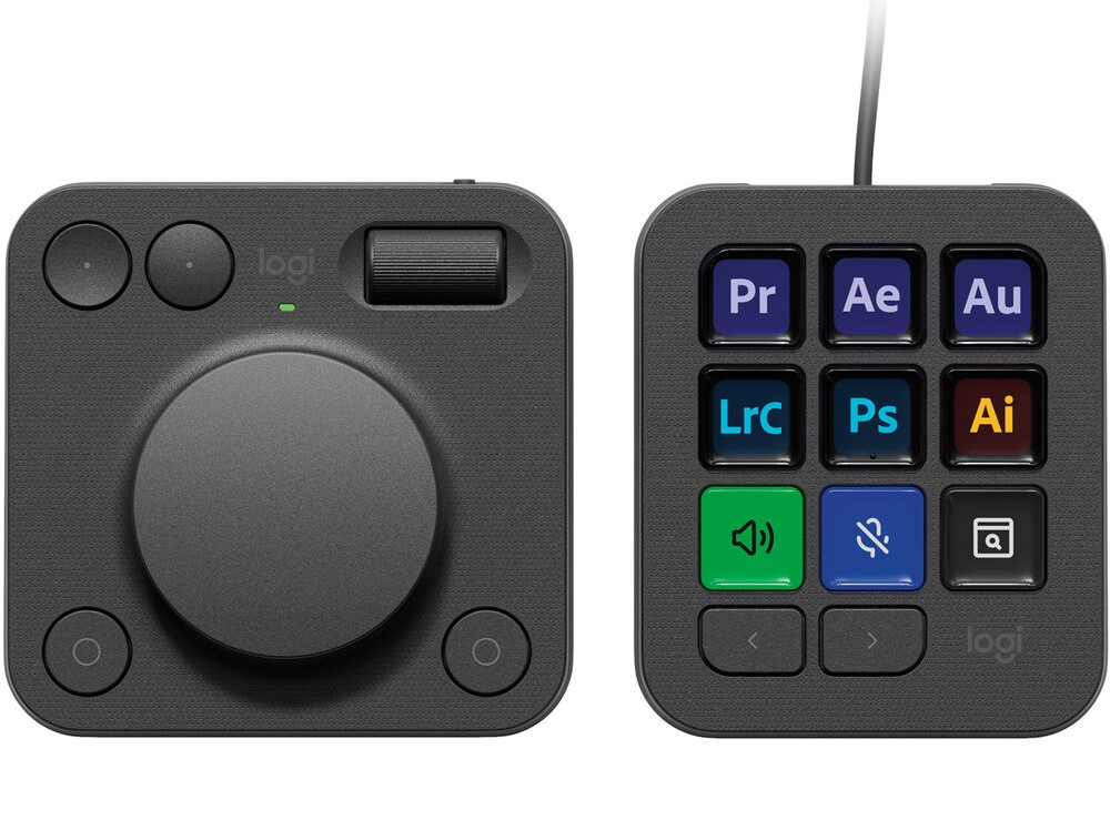 Logitech MX Creative Console on white.