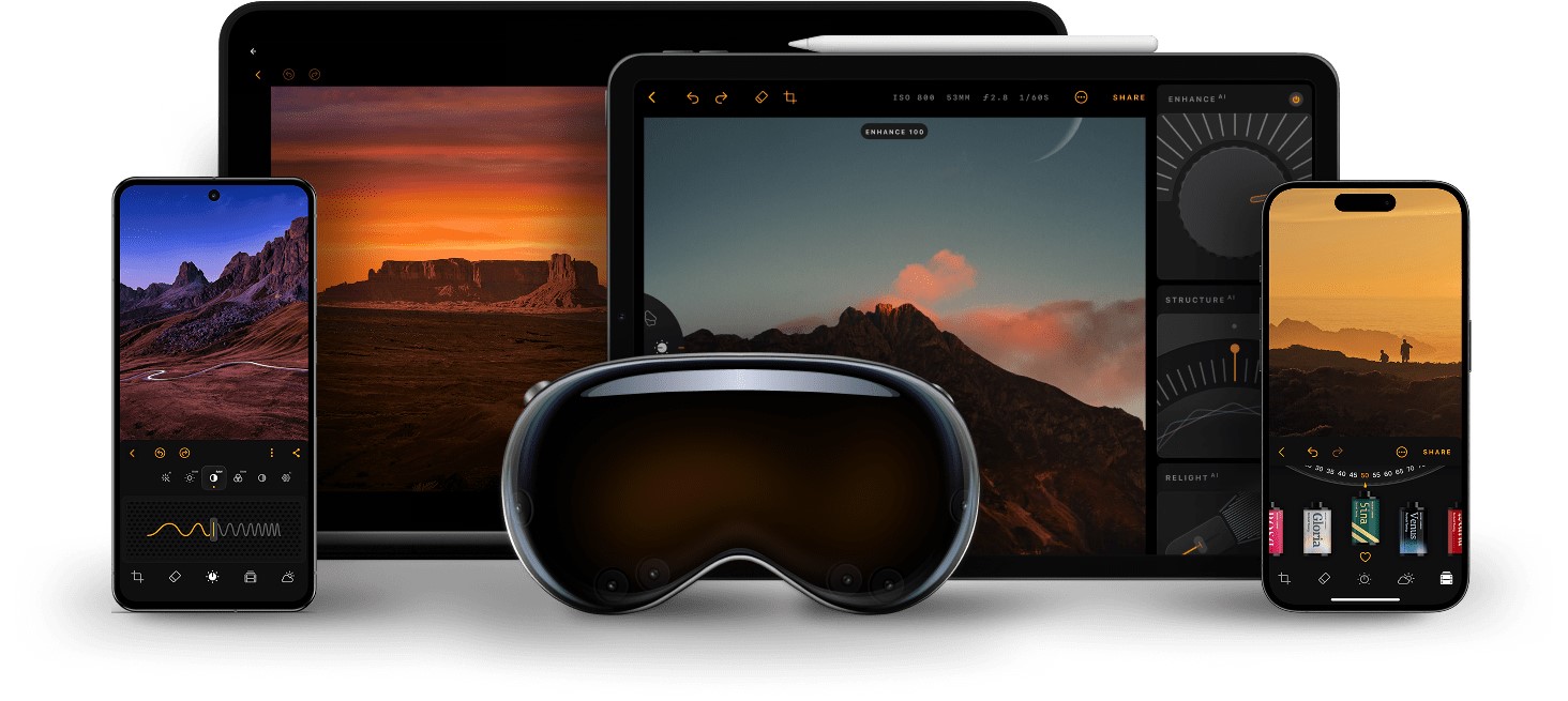 Luminar Mobile on Android and ChromeOS.