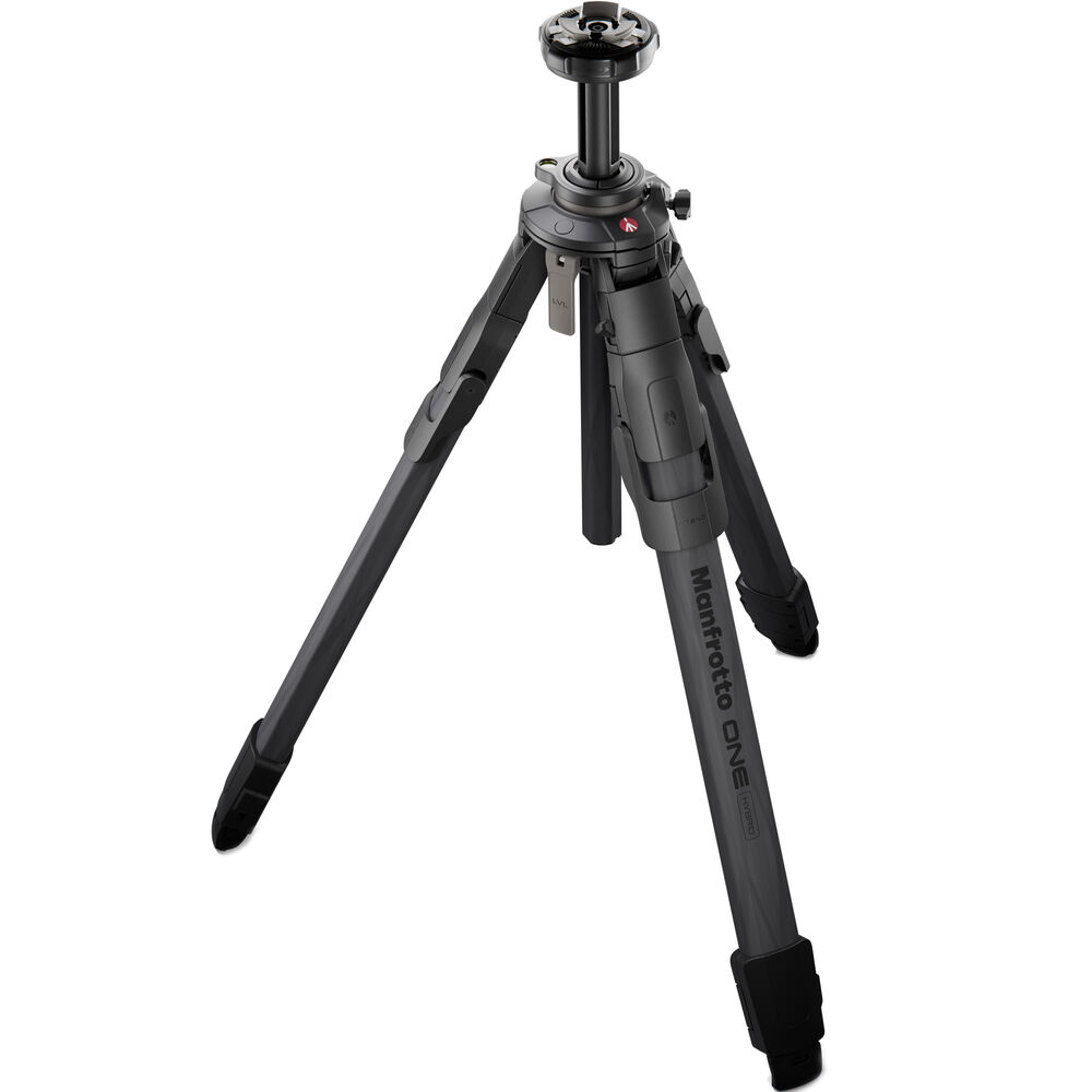 Manfrotto One Hybrid Tripod on white background.