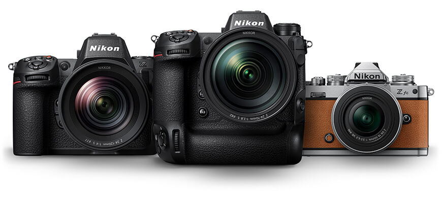 Nikon Mirrorless Cameras banner. 