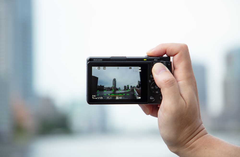 Ricoh GR IV rear lcd and controls. 