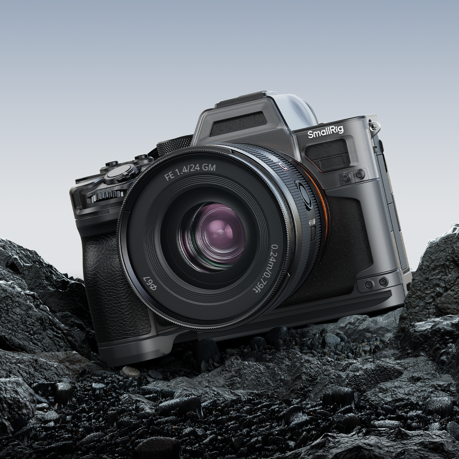 SmallRig Hybrid Modular Cage for the Sony A7 IV.