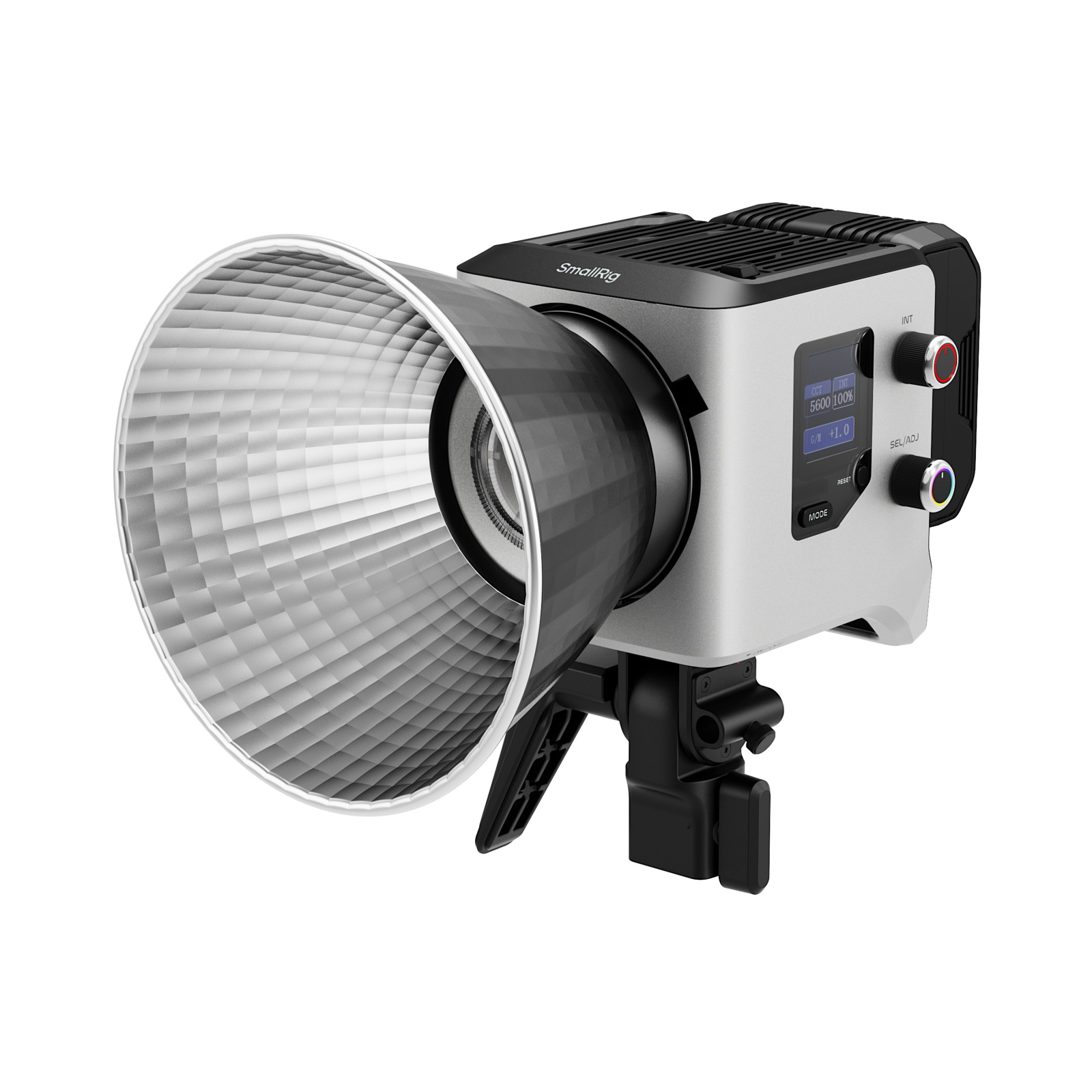 Smallrig rc220c led light on white background. 