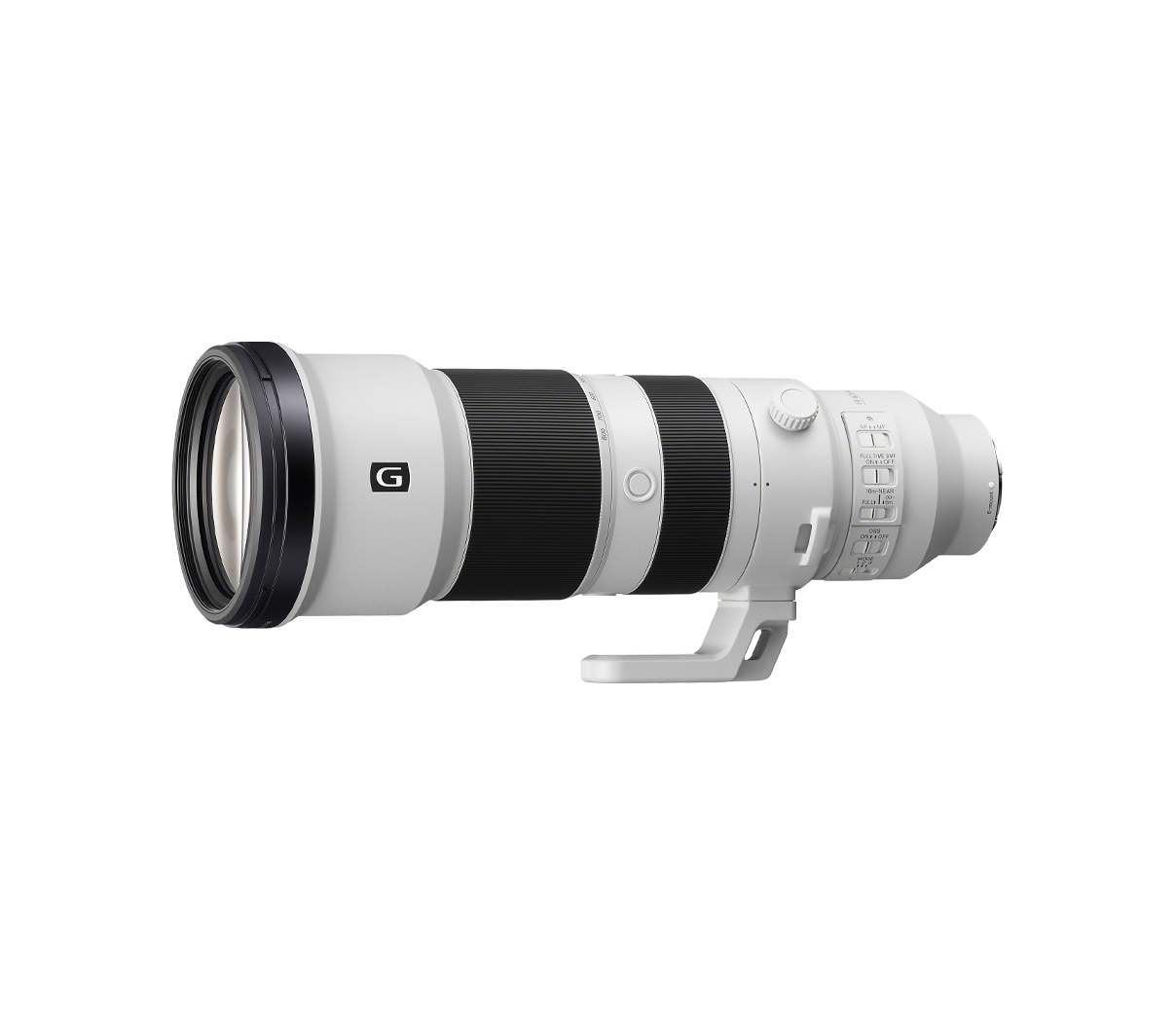 Sony FE 400-800mm F/6.3-8 G OSS on white background.