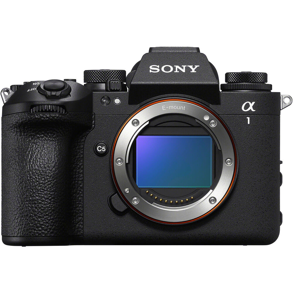 Sony A1 II front on white.