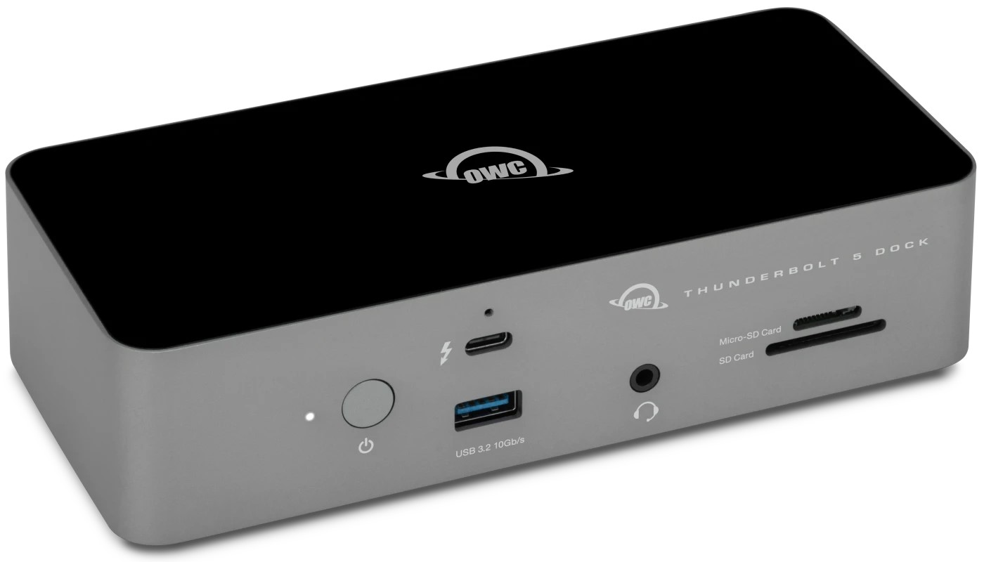 OWC Thunderbolt 5 Dock on white.