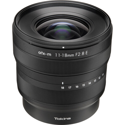 Tokina 11-16 F/2.8 ATX-m E on white background.