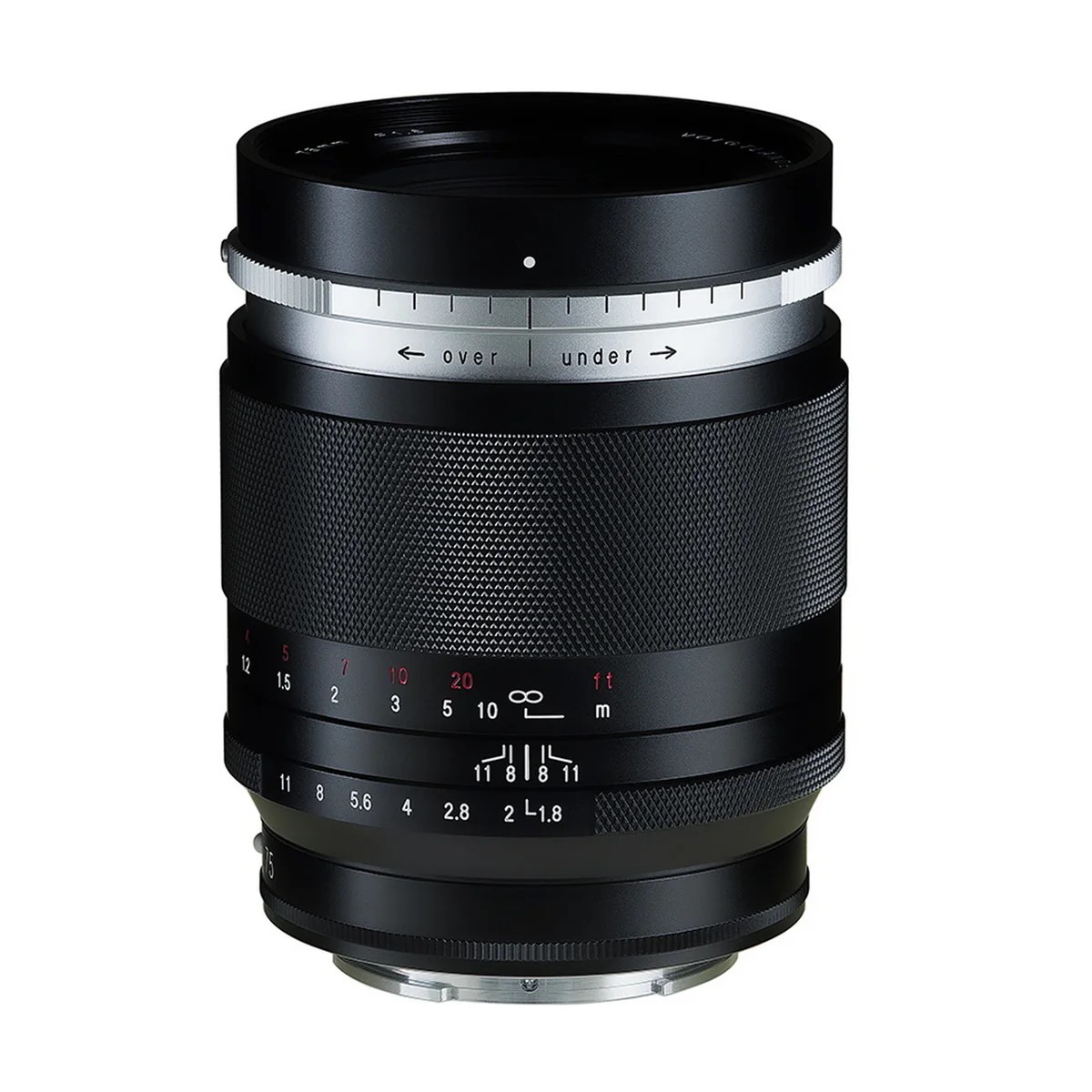 Voigtlander Portrait Heliar 75mm F/1.8 on white.