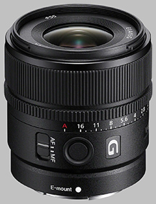 image of the Sony E 15mm f/1.4 G SEL15F14G lens