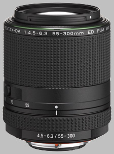 image of the Pentax 55-300mm f/4.5-6.3 ED PLM WR RE HD DA lens